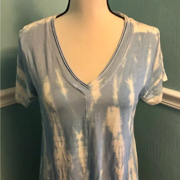 Rays Sun Tie-Dye V-Neck Women's Dress L New - Picture 2 of 12